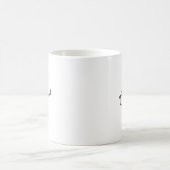 名モダンパーソナライズされた コーヒーマグカップ (中央)