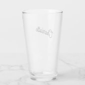 名モダンパーソナライズされた タンブラーグラス (裏面)