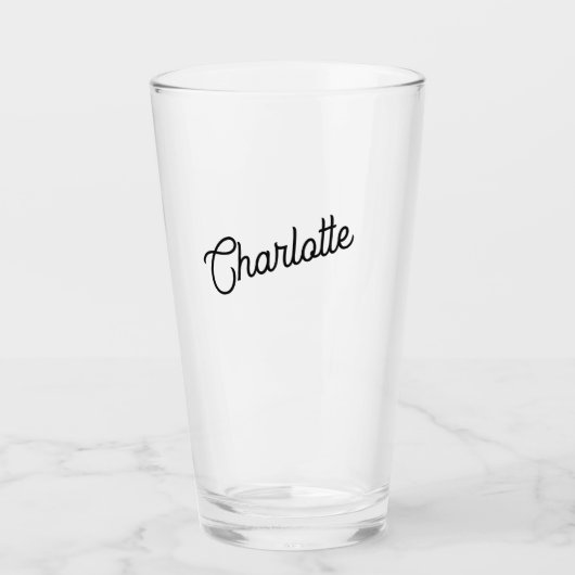 名モダンパーソナライズされた タンブラーグラス (正面)