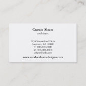 名モダンミニマル刺（黒） 名刺 (裏面)