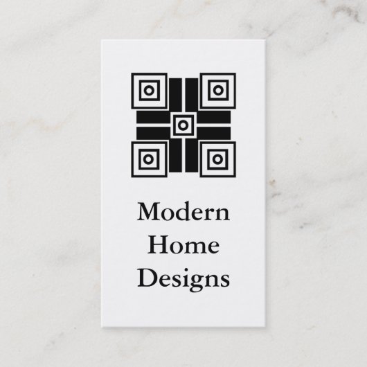 名モダンミニマル刺（黒） 名刺 (正面)