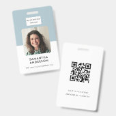 名モダンミニマルIDカード会議事務局 バッジ (正面＆裏面)