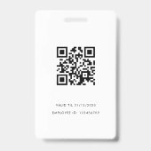 名モダンミニマルIDカード会議事務局 バッジ (裏面)