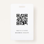 名モダンミニマルIDカード会議事務局 バッジ (裏面)