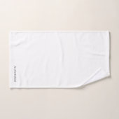 名モダンモノグラムの前（白黒） バスタオルセット (ハンドタオル)