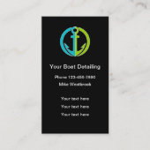 名モダン刺の詳細船 名刺 (正面)