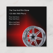 名モダン刺デザイン スクエア名刺 (正面)