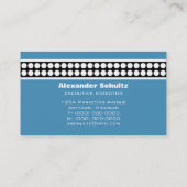 名モダン刺（淡い青） 名刺 (裏面)