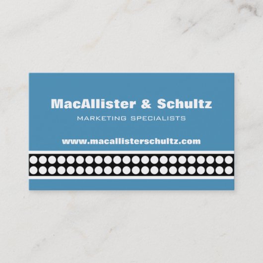 名モダン刺（淡い青） 名刺 (正面)