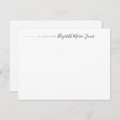 名モダン前から書エレガント跡を書く ノートカード (正面/裏面)