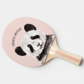 名モダン前とパステルピンクの水色パンダ 卓球ラケット (横)