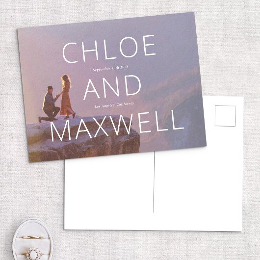 名モダン前はっきりした写真の日付の保存 ポストカード