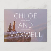 名モダン前はっきりした写真の日付の保存 ポストカード (正面)