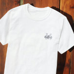 名モダン前クールグランジの追加 Tシャツ<br><div class="desc">学校の準備をしろ！モノグラムと名前を追加する。このデザインは時代を超越しモダンたグランジ。</div>