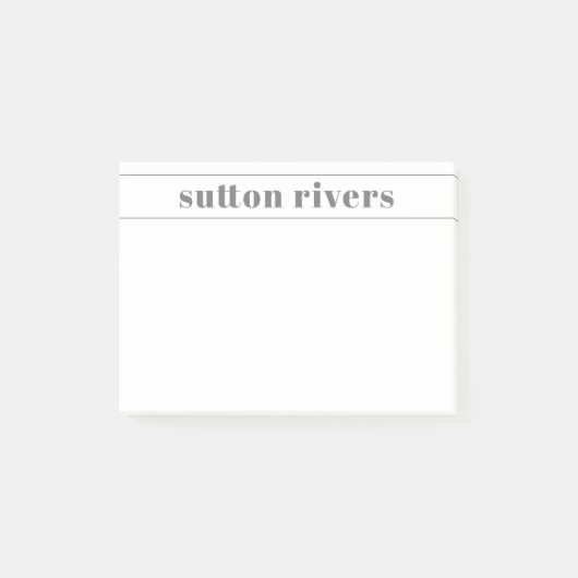 名モダン前グレー ポストイット (正面)