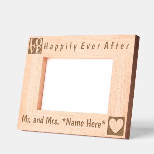 名モダン前シンプル・愛とハート レーザー彫刻フレーム (左)