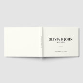 名モダン前パーソナライズされた披露宴 ゲストブック (全面)