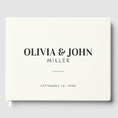 名モダン前パーソナライズされた披露宴 ゲストブック (正面)