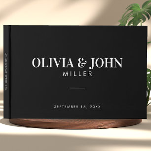 名モダン前パーソナライズされた披露宴 ゲストブック