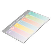 名モダン前ミニマル付きBright Weeklyプランナー ノートパッド (アングル)