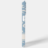 名モダン前付き青いヒョウパーソナライズされた柄 Case-Mate iPhoneケース (裏面 / 右)