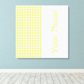 名モダン前千鳥格子の付きレモネード キャンバスプリント (インサイチュ (ウッドフロア))