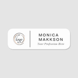 名モダン前、ロゴ、タイトル名タグ 名札