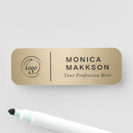 名モダン前、ロゴ、タイトル名タグ 名札