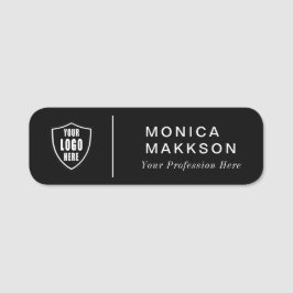 名モダン前、ロゴ、タイトル名タグ 名札