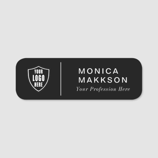 名モダン前、ロゴ、タイトル名タグ 名札 (正面)