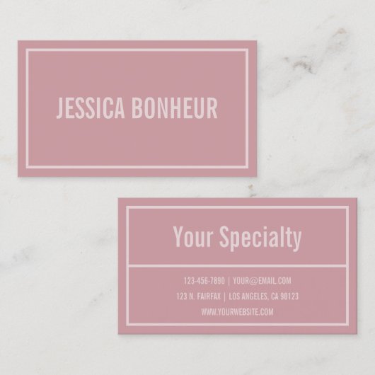 名モダン縁ど前 |赤面 名刺 (正面/裏面)