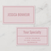 名モダン縁ど前 |赤面 名刺 (正面/裏面)