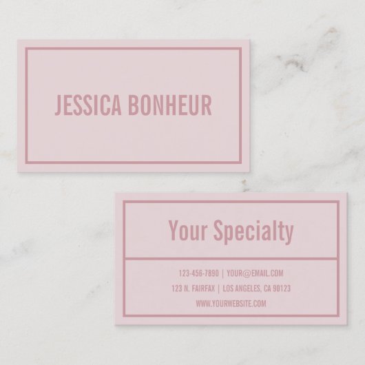 名モダン縁ど前 |赤面 名刺 (正面/裏面)