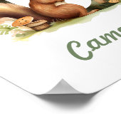 名モノグラムの前子供部屋ポスターWoodland Letter C ポスター (角)