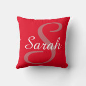 名モノグラムの前装飾用クッション クッション (裏面)