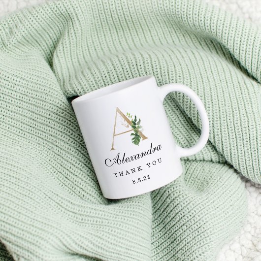 名モノグラムの前 コーヒーマグカップ