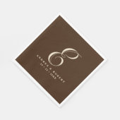 名モノグラムの結婚前のナプキン スタンダードランチョンナプキン (角)