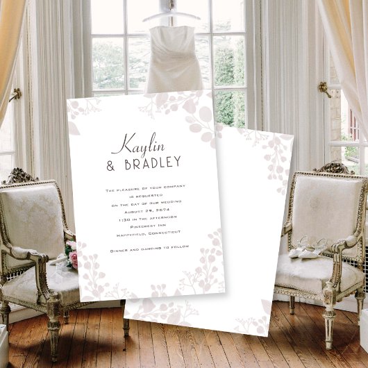 名ライト縁ど結婚式招待状 招待状