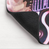 "名人"のギター奏者の水彩画 マウスパッド (コーナー)