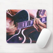 "名人"のギター奏者の水彩画 マウスパッド (マウス)