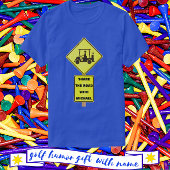 名付きゴルフカートのドライバー Tシャツ