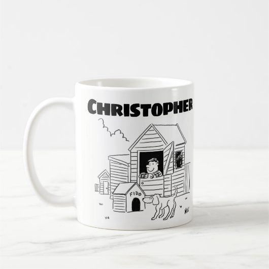 . .名付き温室メーカーへの贈与 コーヒーマグカップ (左)