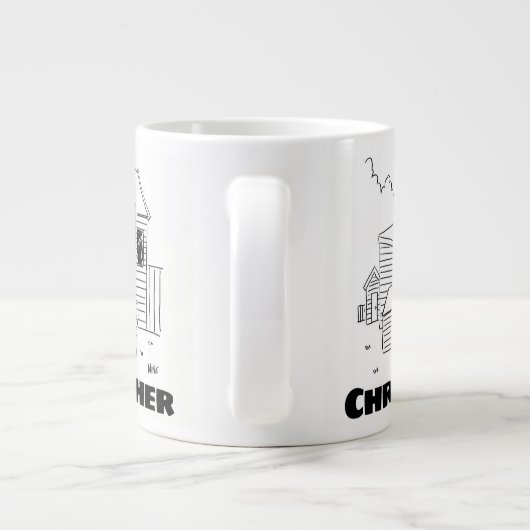 . .名付き温室メーカーへの贈与 ジャンボコーヒーマグカップ (裏面)