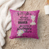 名付けられた神娘のためのやる気が出る名言ユニコーンピンク クッション (ブランケット)