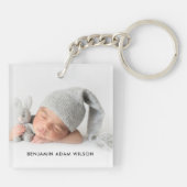 名付け親の年が立ち上がる写真 キーホルダー (裏面)