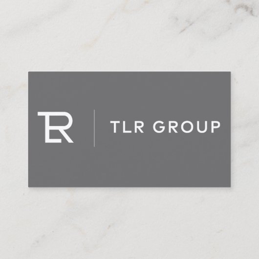 名企業の刺グレー 名刺 (裏面)