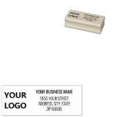 名住所パーソナライズされた会社ロゴのスタンプ ラバースタンプ (押印)
