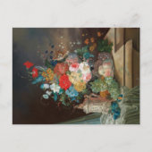 名作スチルライフ：花と果実はがき ポストカード (正面)