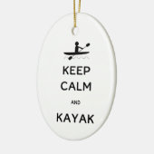 名保前の付いたCalmとKayak セラミックオーナメント (左)