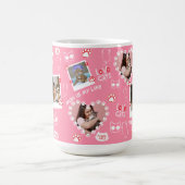 名入りカスタムペット猫写真マグカップ コーヒーマグカップ (中央)
